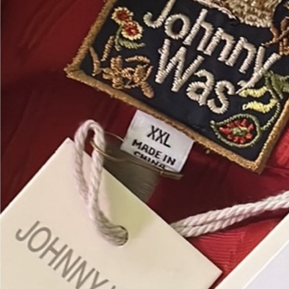 Johnny Was Silk Velvet Feather Burnout Mara Blouse Top Shirt  XXL MSRP $310 New - Picture 14 of 14